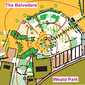 Weald Park map extract, 